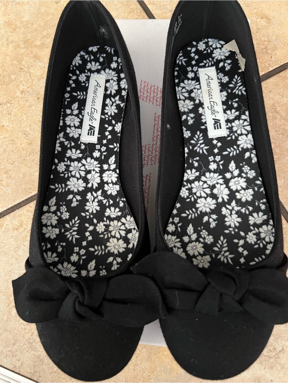 Black Bow Ballet Flats - Women